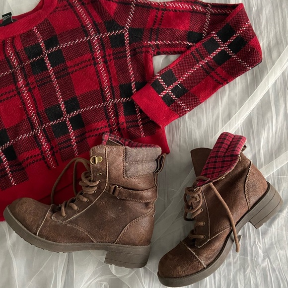 Rocket Dog Shoes - Flannel Combat Boots